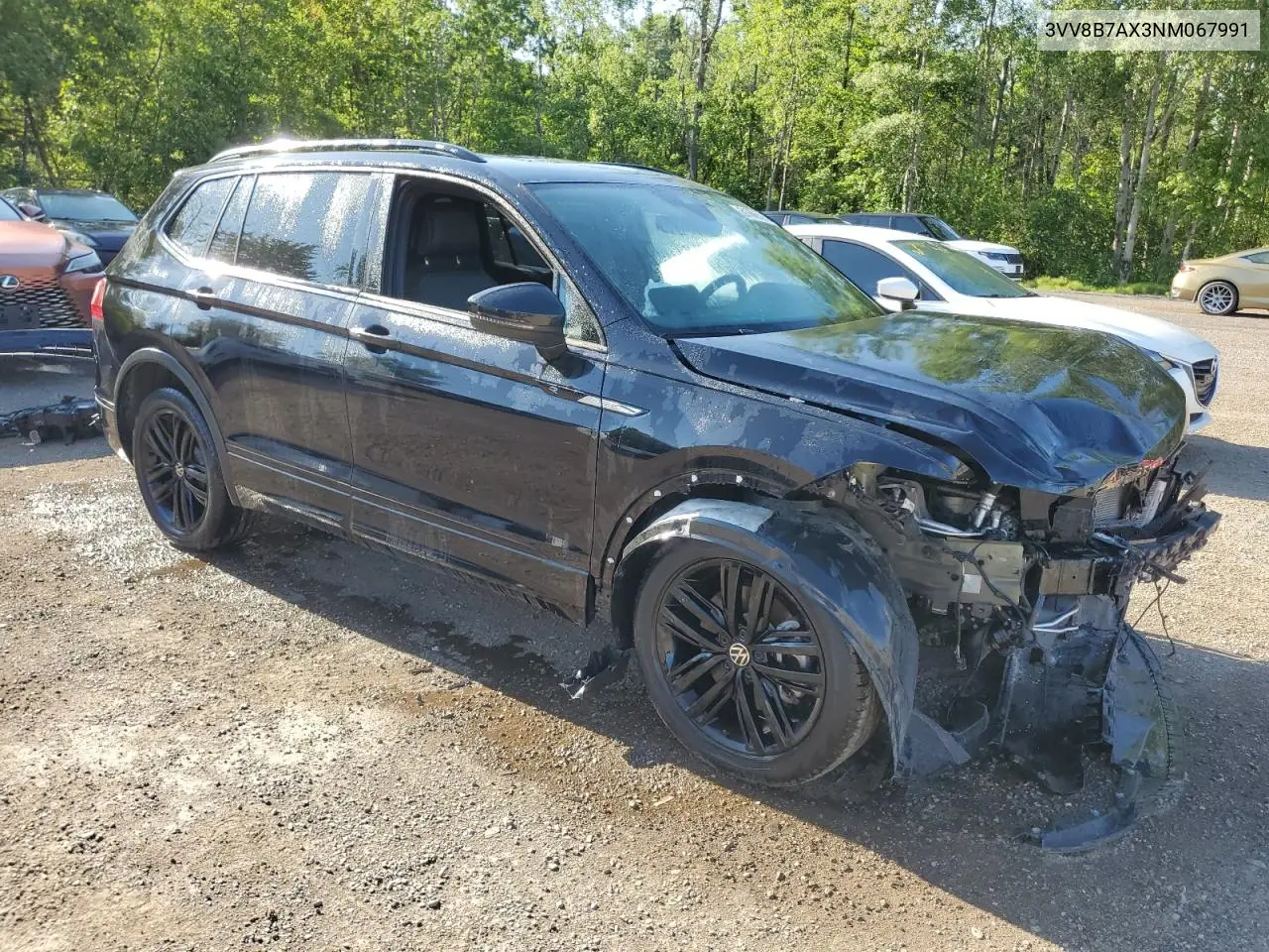 2022 Volkswagen Tiguan Se R-Line Black VIN: 3VV8B7AX3NM067991 Lot: 61866595