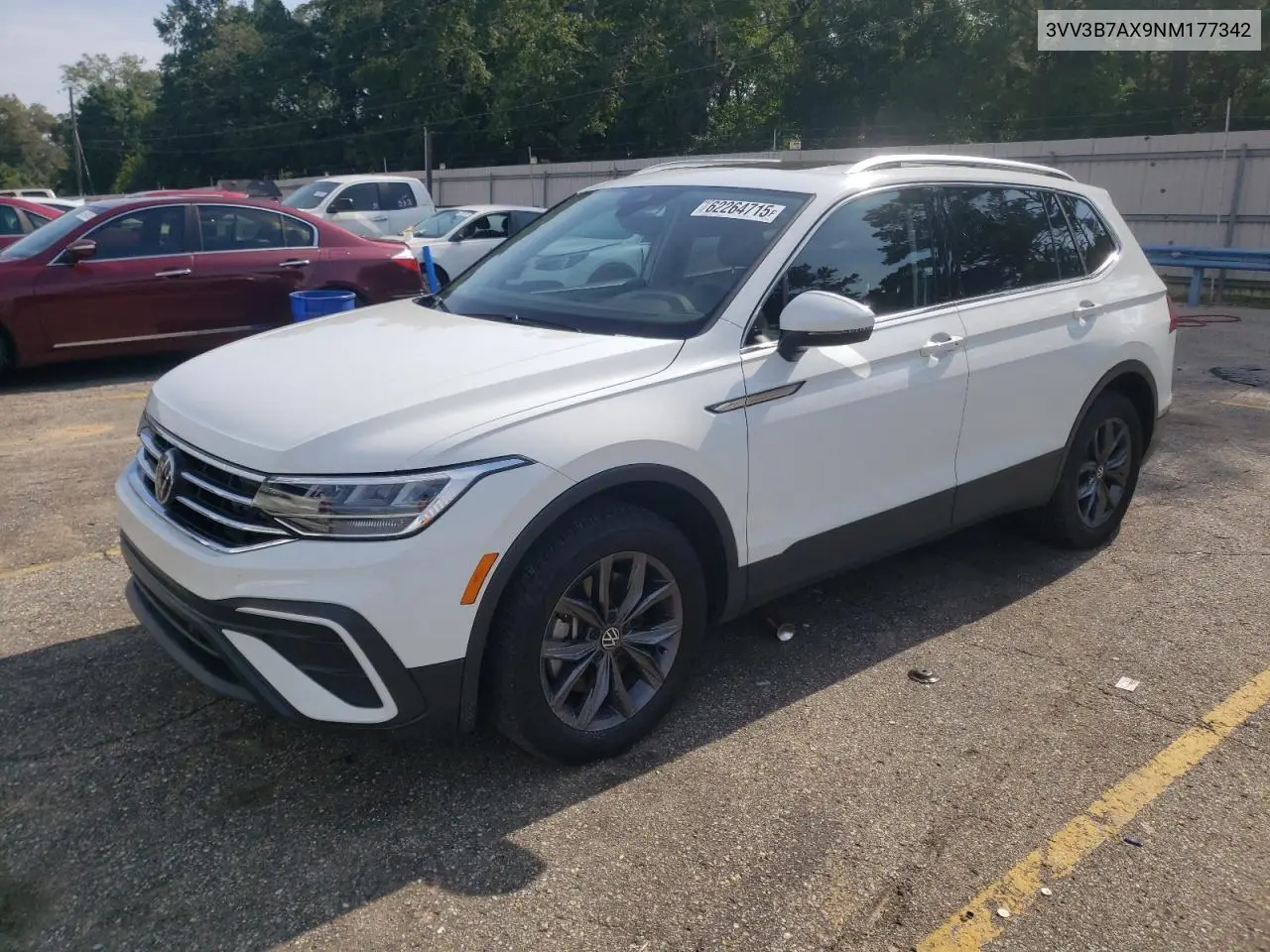 2022 Volkswagen Tiguan Se VIN: 3VV3B7AX9NM177342 Lot: 62264715