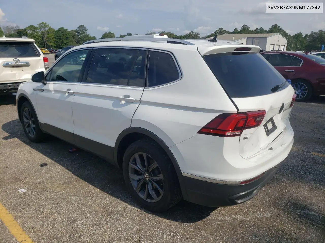 2022 Volkswagen Tiguan Se VIN: 3VV3B7AX9NM177342 Lot: 62264715