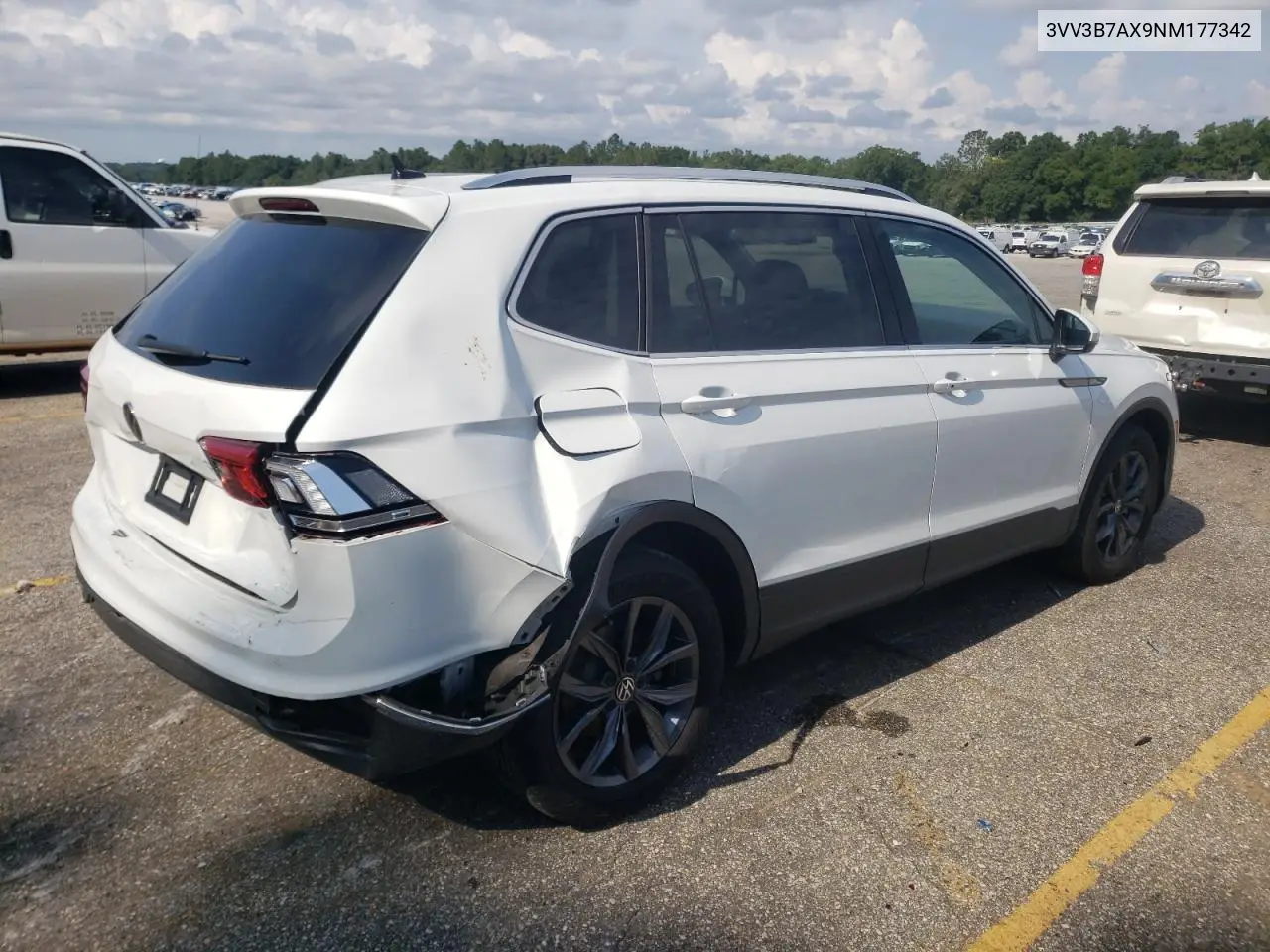 2022 Volkswagen Tiguan Se VIN: 3VV3B7AX9NM177342 Lot: 62264715