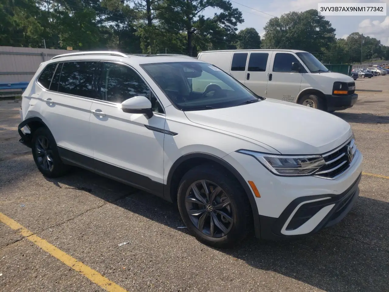 2022 Volkswagen Tiguan Se VIN: 3VV3B7AX9NM177342 Lot: 62264715
