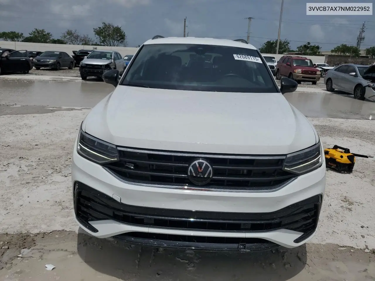 2022 Volkswagen Tiguan Se R-Line Black VIN: 3VVCB7AX7NM022952 Lot: 62689115