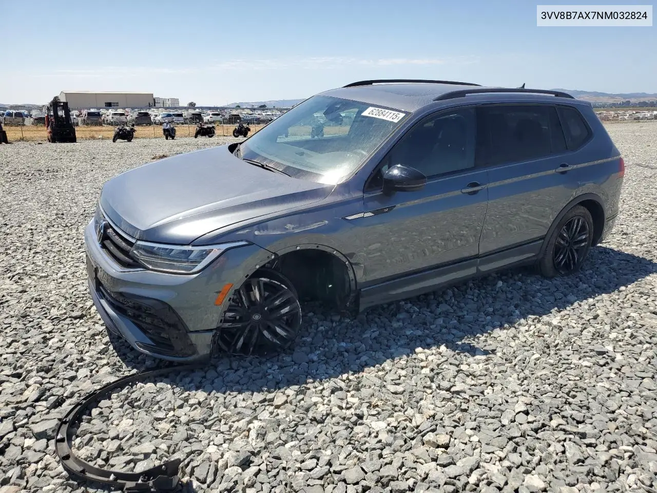 2022 Volkswagen Tiguan Se R-Line Black VIN: 3VV8B7AX7NM032824 Lot: 62884115