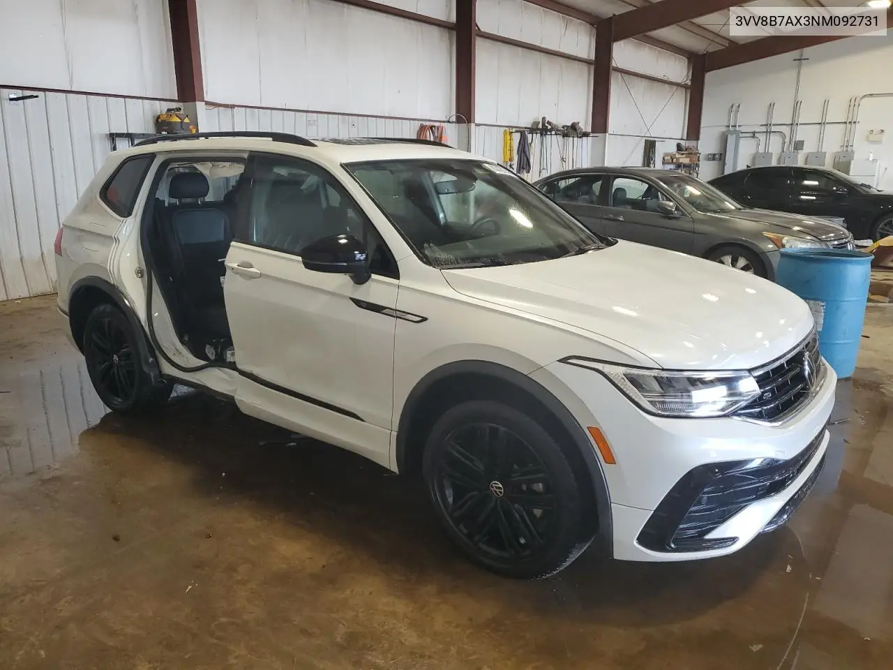 2022 Volkswagen Tiguan Se R-Line Black VIN: 3VV8B7AX3NM092731 Lot: 63430355