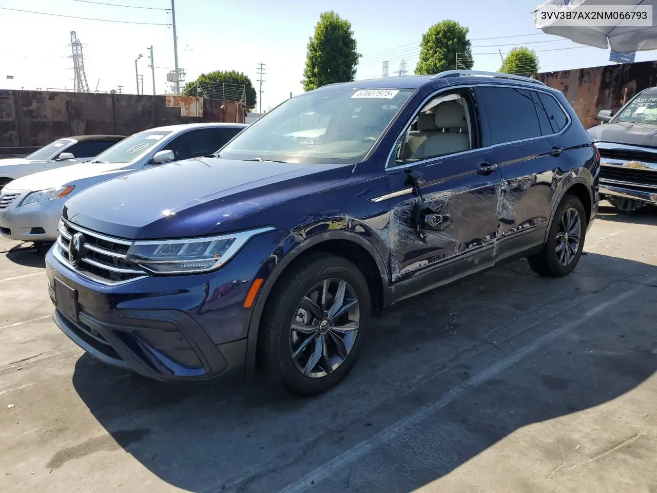 2022 Volkswagen Tiguan Se VIN: 3VV3B7AX2NM066793 Lot: 63607975