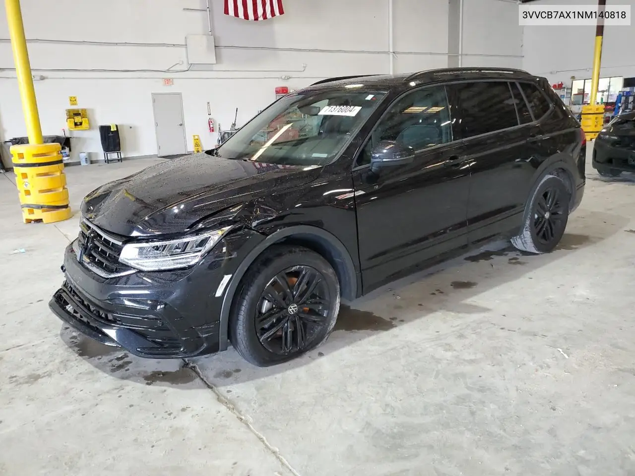 2022 Volkswagen Tiguan Se R-Line Black VIN: 3VVCB7AX1NM140818 Lot: 71376004