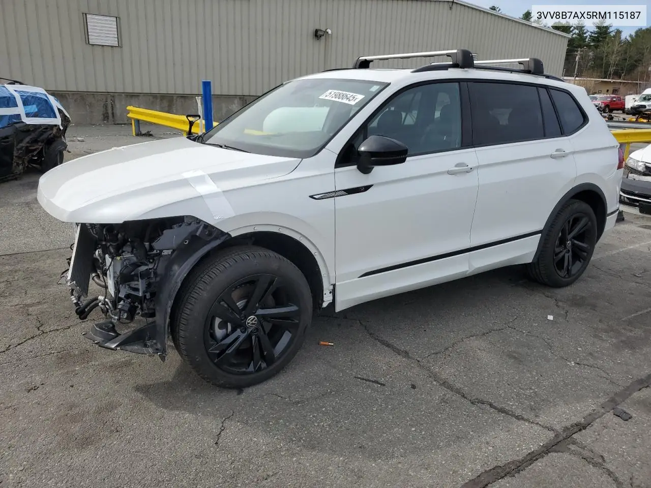 2024 Volkswagen Tiguan Se R-Line Black VIN: 3VV8B7AX5RM115187 Lot: 51988645