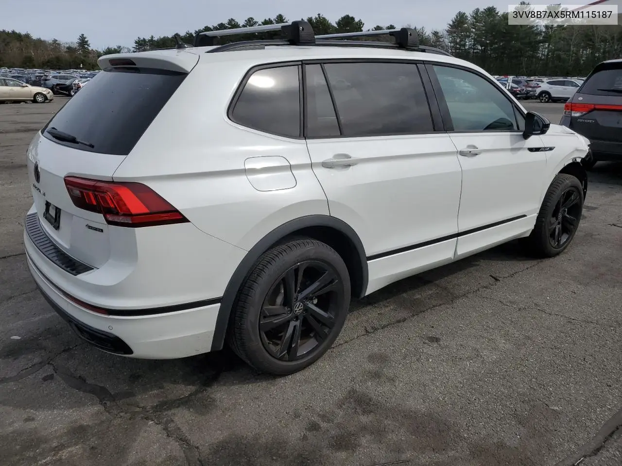 2024 Volkswagen Tiguan Se R-Line Black VIN: 3VV8B7AX5RM115187 Lot: 51988645