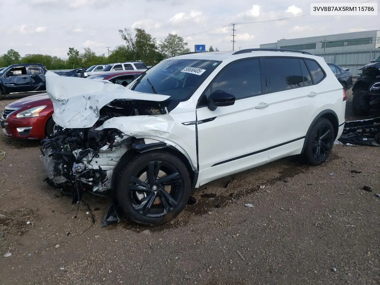 2024 Volkswagen Tiguan Se R-Line Black VIN: 3VV8B7AX5RM115786 Lot: 58658405