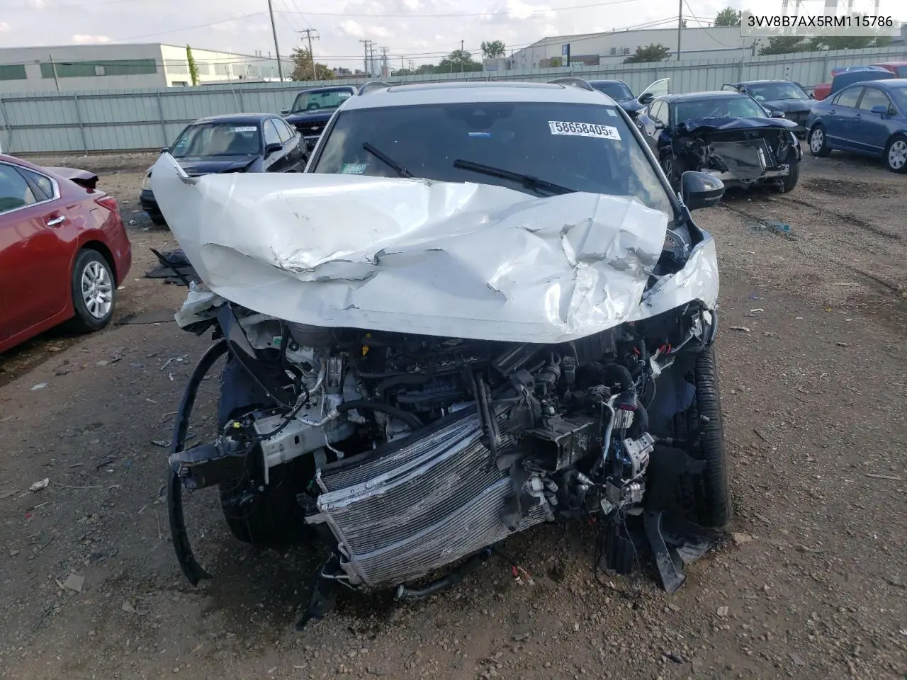2024 Volkswagen Tiguan Se R-Line Black VIN: 3VV8B7AX5RM115786 Lot: 58658405