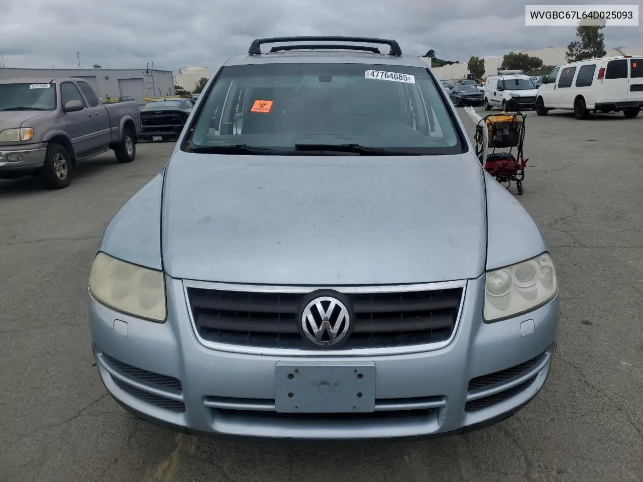 2004 Volkswagen Touareg 3.2 VIN: WVGBC67L64D025093 Lot: 47764685