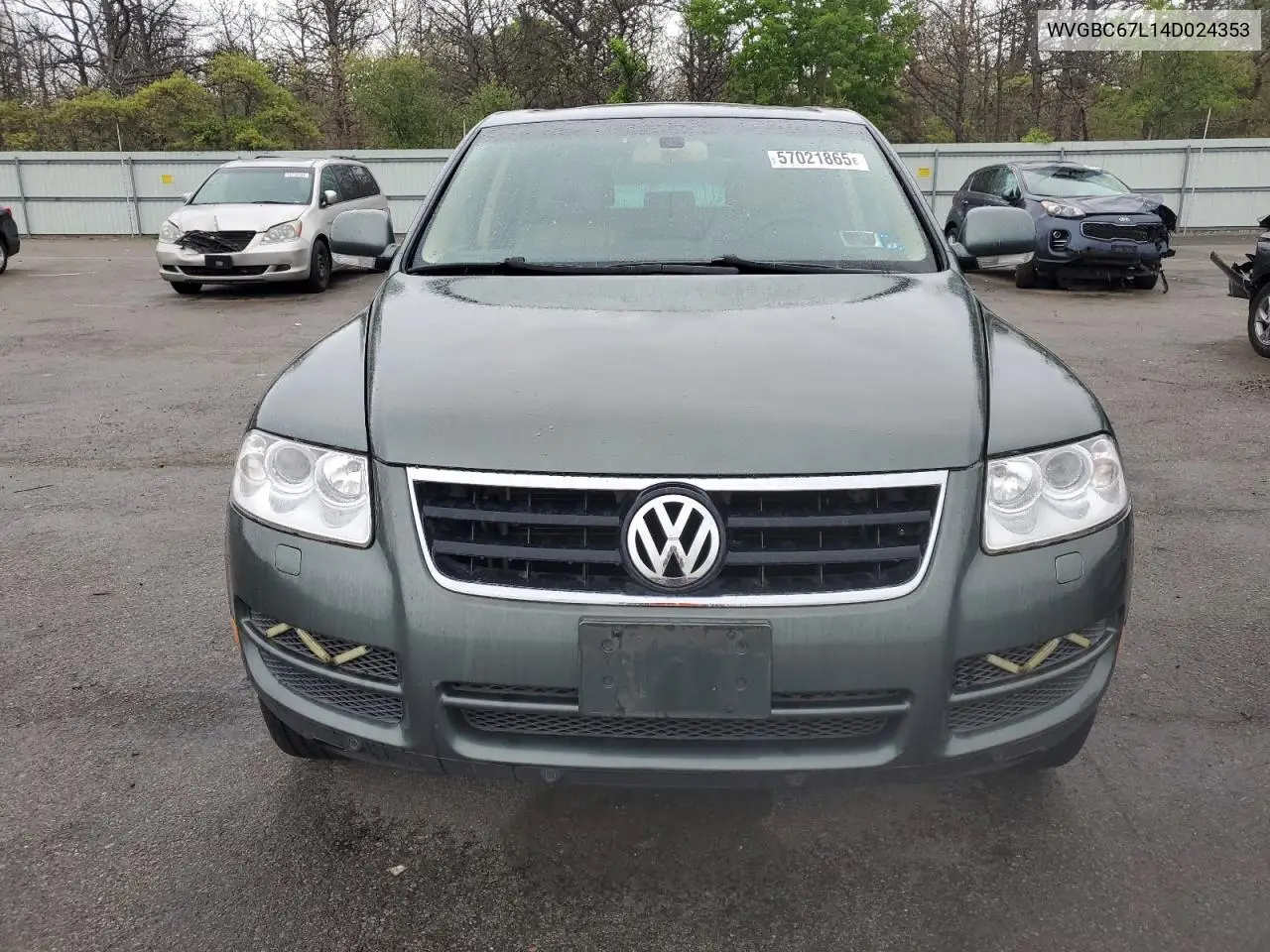2004 Volkswagen Touareg 3.2 VIN: WVGBC67L14D024353 Lot: 57021865