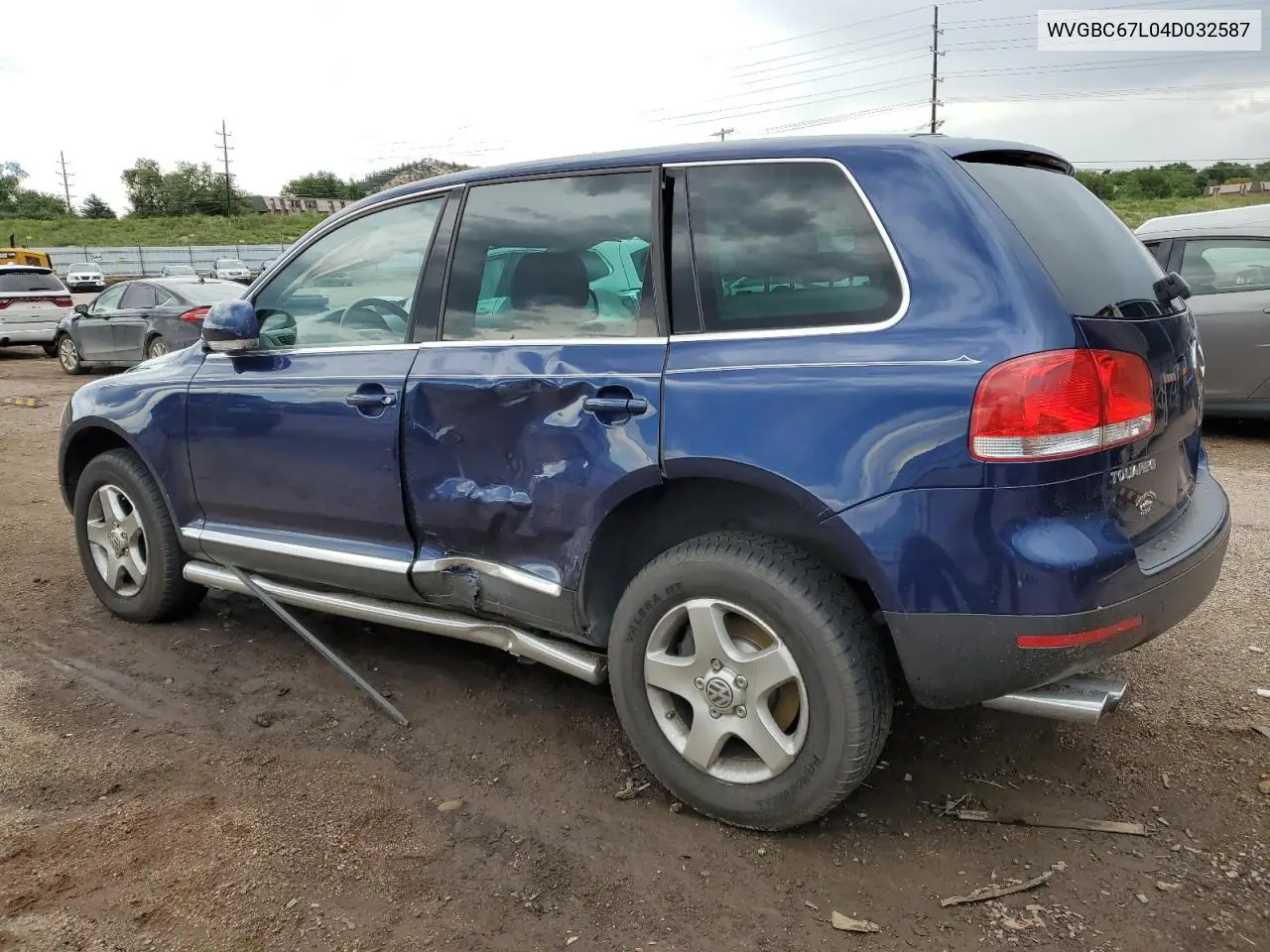 2004 Volkswagen Touareg 3.2 VIN: WVGBC67L04D032587 Lot: 61961965