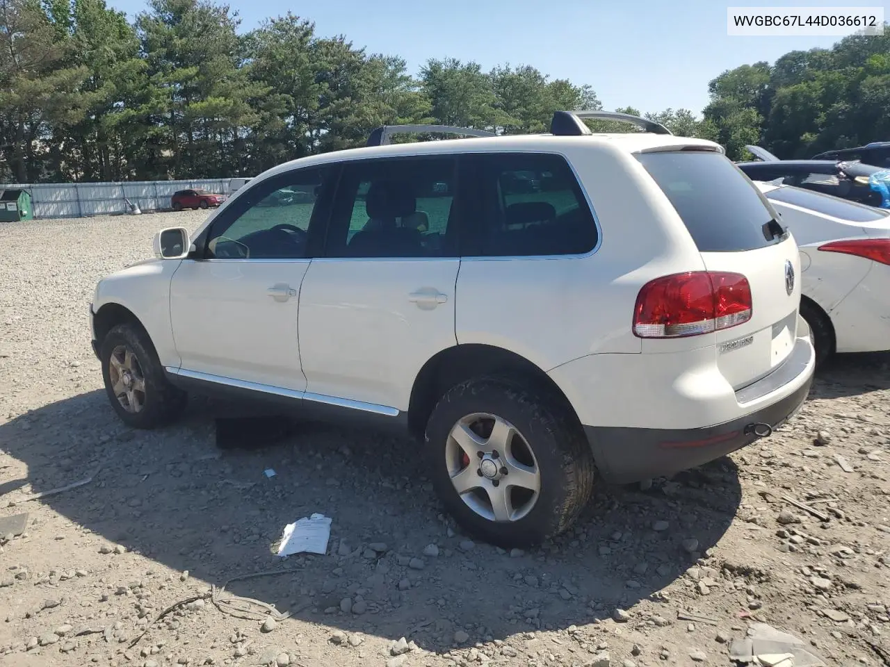 2004 Volkswagen Touareg 3.2 VIN: WVGBC67L44D036612 Lot: 62143055