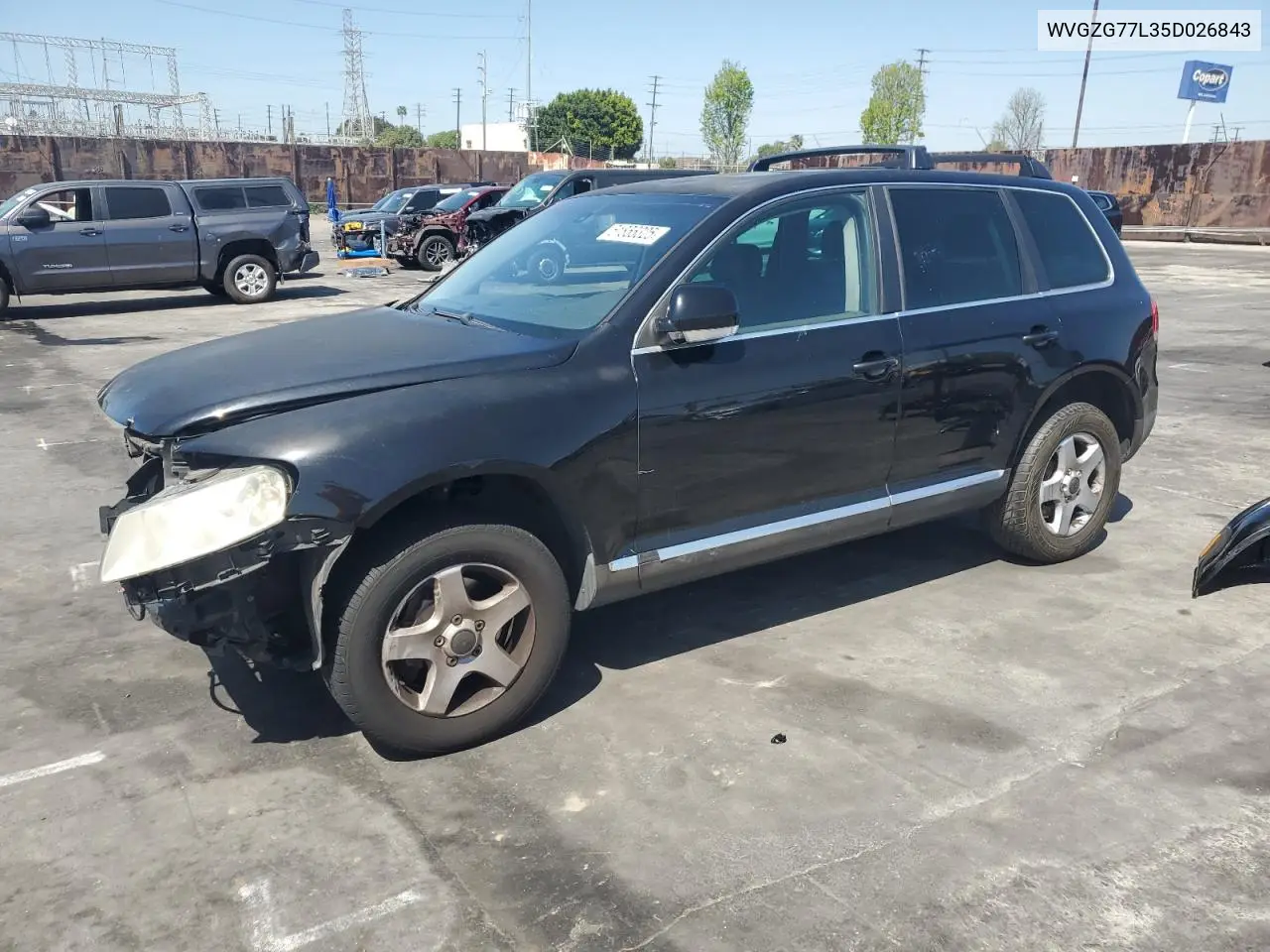2005 Volkswagen Touareg 3.2 VIN: WVGZG77L35D026843 Lot: 51856325