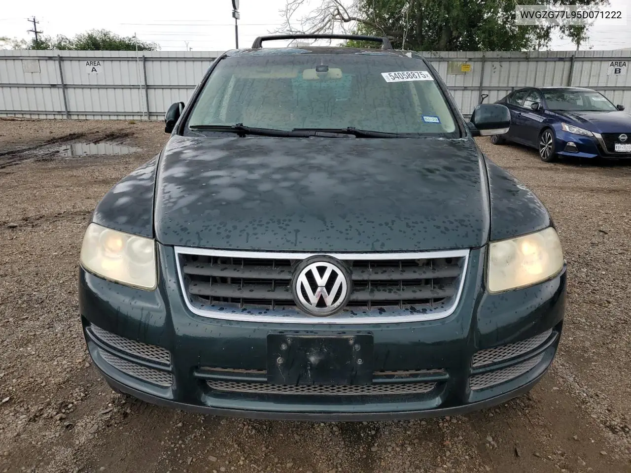 2005 Volkswagen Touareg 3.2 VIN: WVGZG77L95D071222 Lot: 54058875