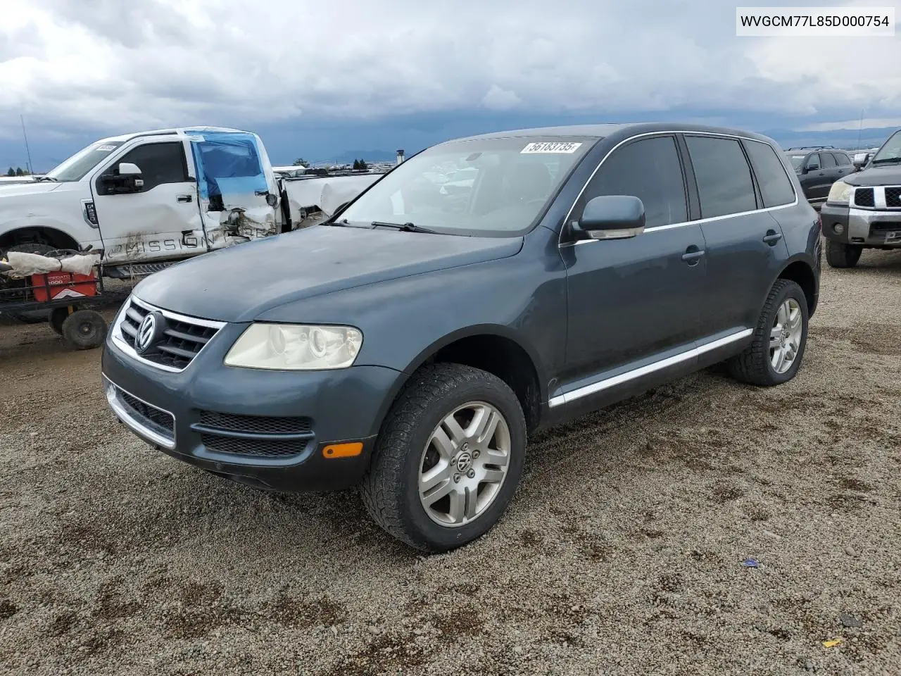 2005 Volkswagen Touareg 4.2 VIN: WVGCM77L85D000754 Lot: 56183735