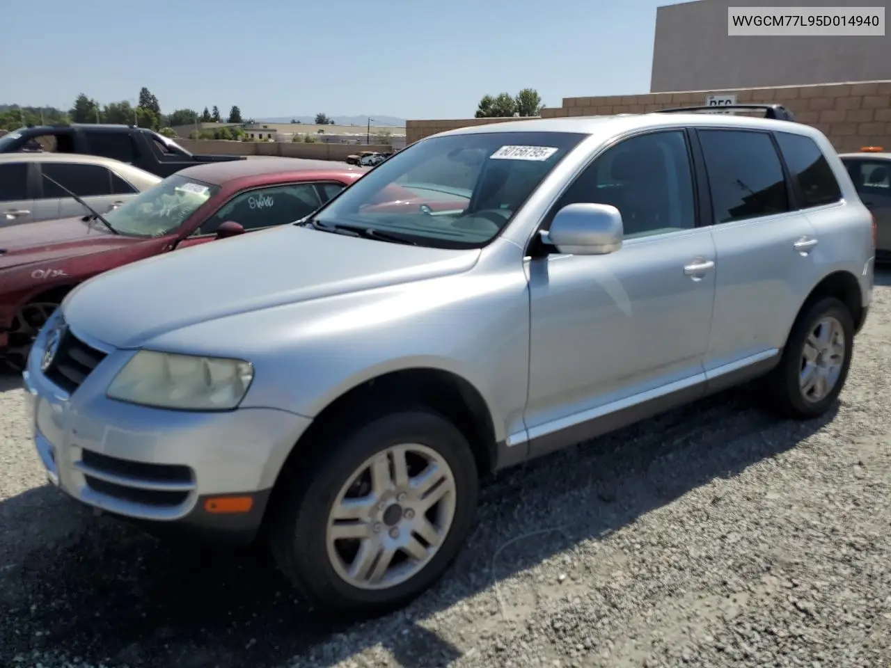 2005 Volkswagen Touareg 4.2 VIN: WVGCM77L95D014940 Lot: 60156795