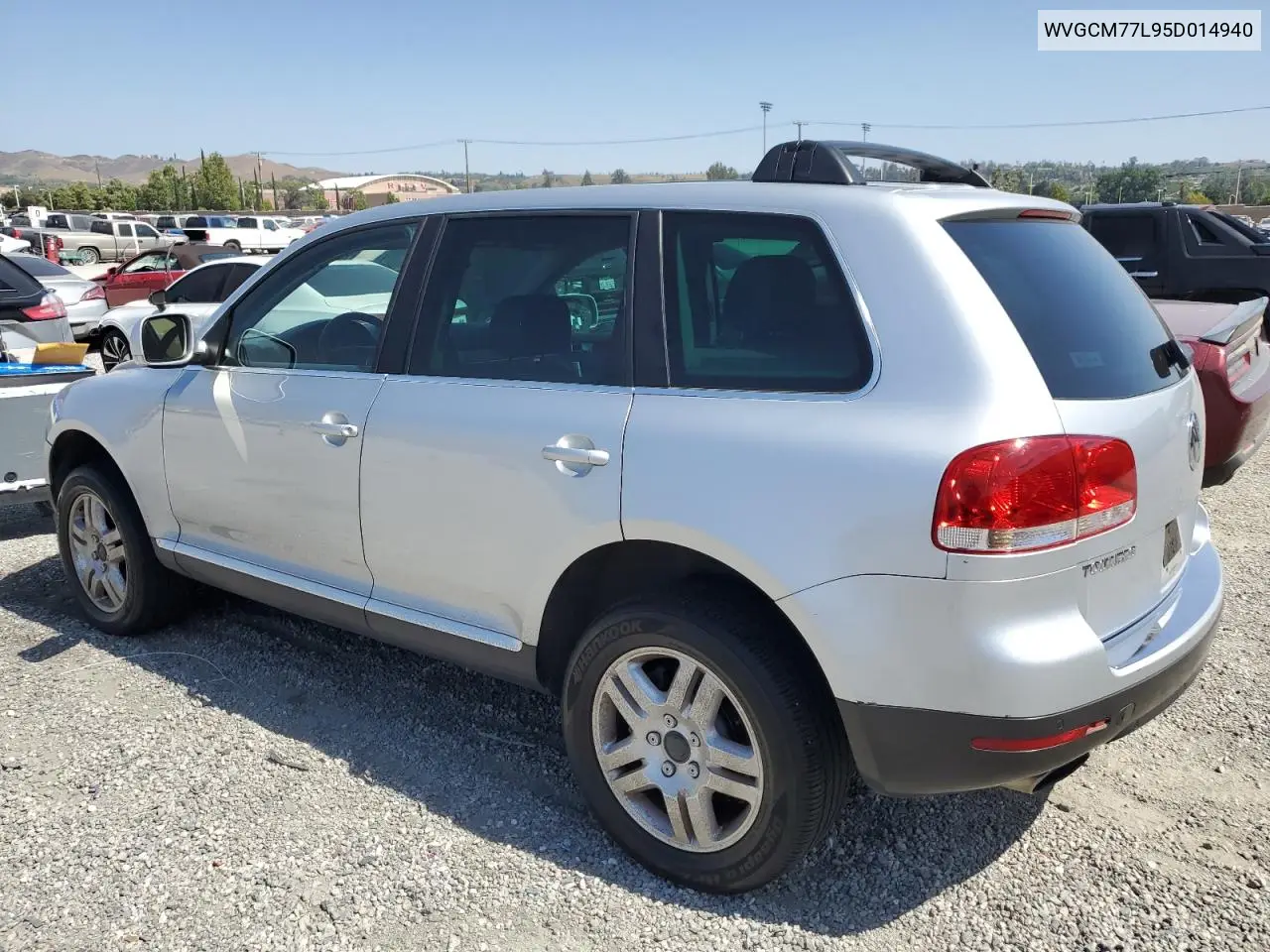 2005 Volkswagen Touareg 4.2 VIN: WVGCM77L95D014940 Lot: 60156795