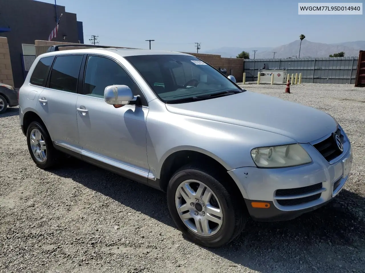 2005 Volkswagen Touareg 4.2 VIN: WVGCM77L95D014940 Lot: 60156795