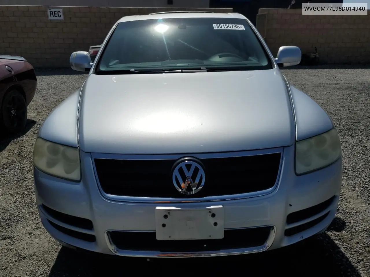 2005 Volkswagen Touareg 4.2 VIN: WVGCM77L95D014940 Lot: 60156795