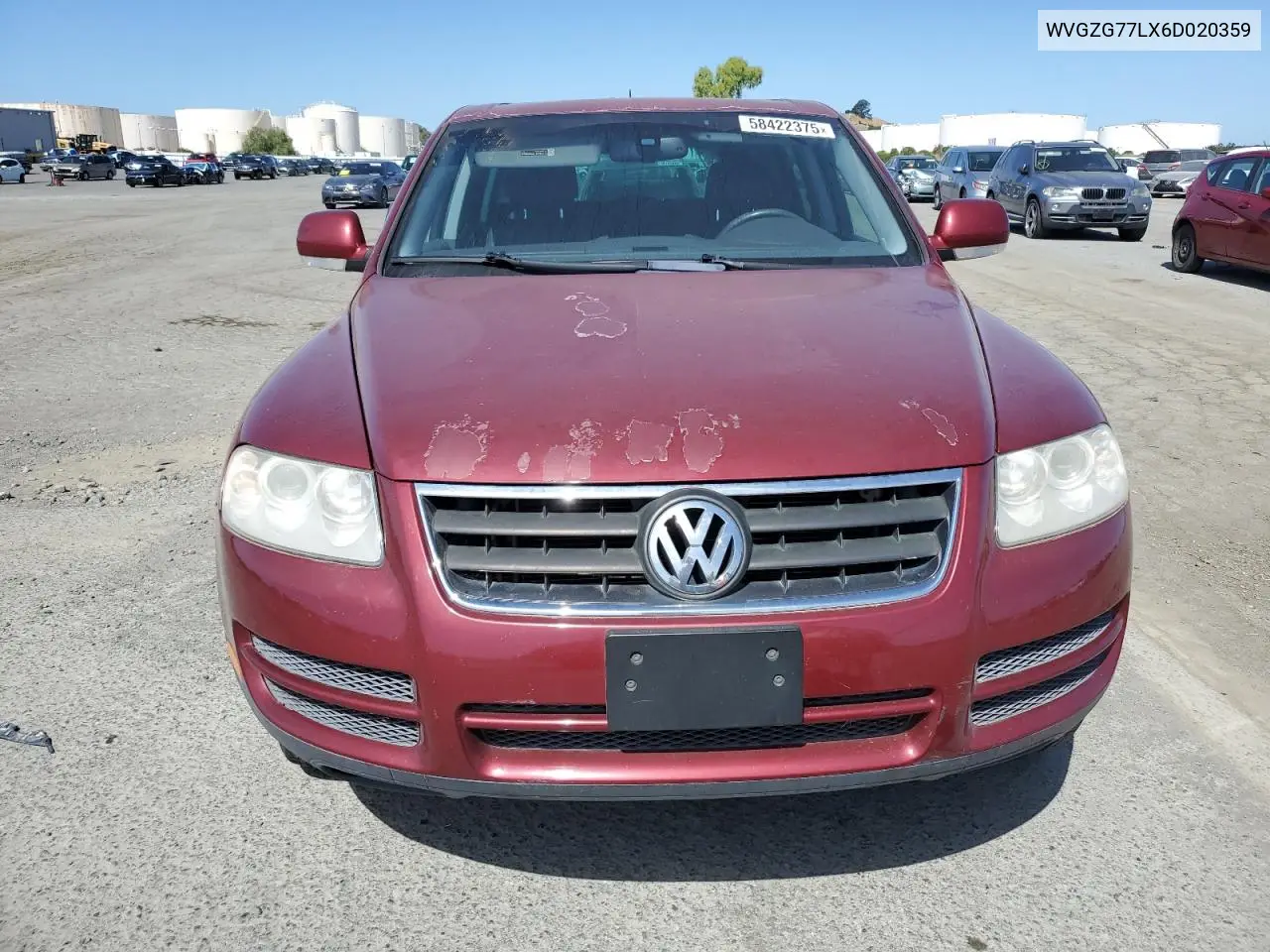 2006 Volkswagen Touareg 3.2 VIN: WVGZG77LX6D020359 Lot: 58422375