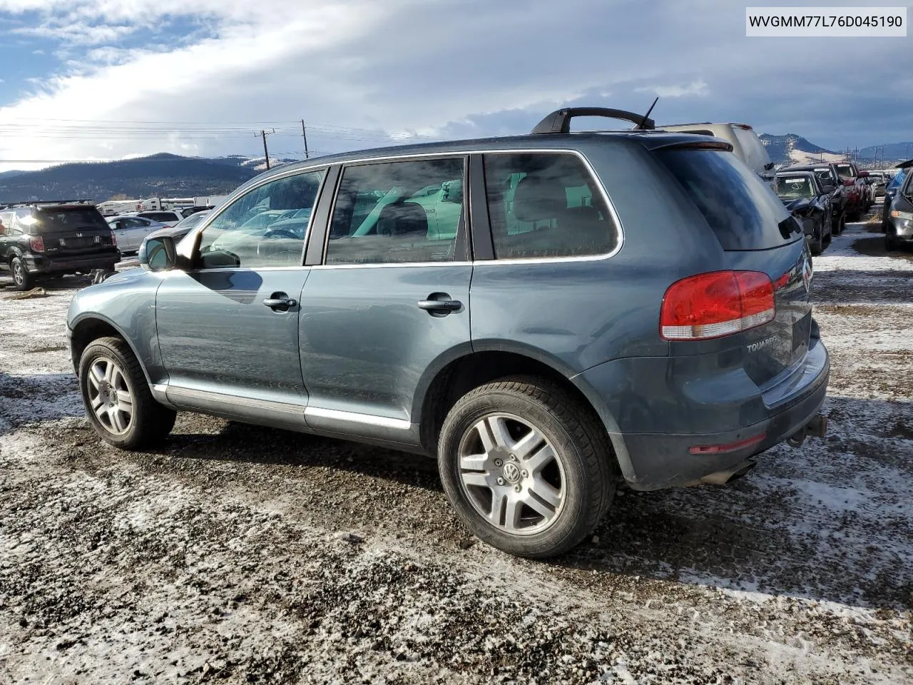 2006 Volkswagen Touareg 4.2 VIN: WVGMM77L76D045190 Lot: 82750464