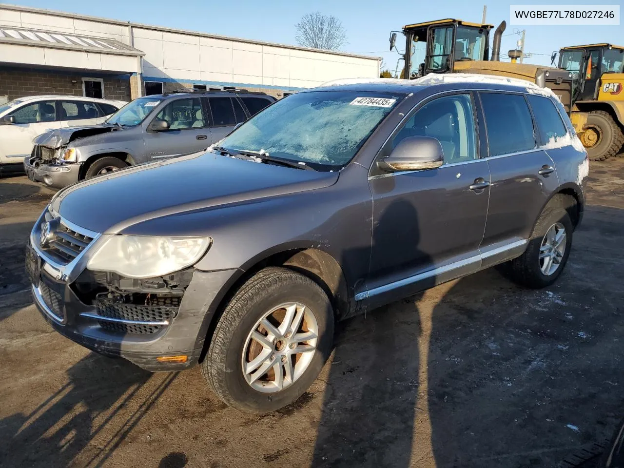 2008 Volkswagen Touareg 2 V6 VIN: WVGBE77L78D027246 Lot: 42784435