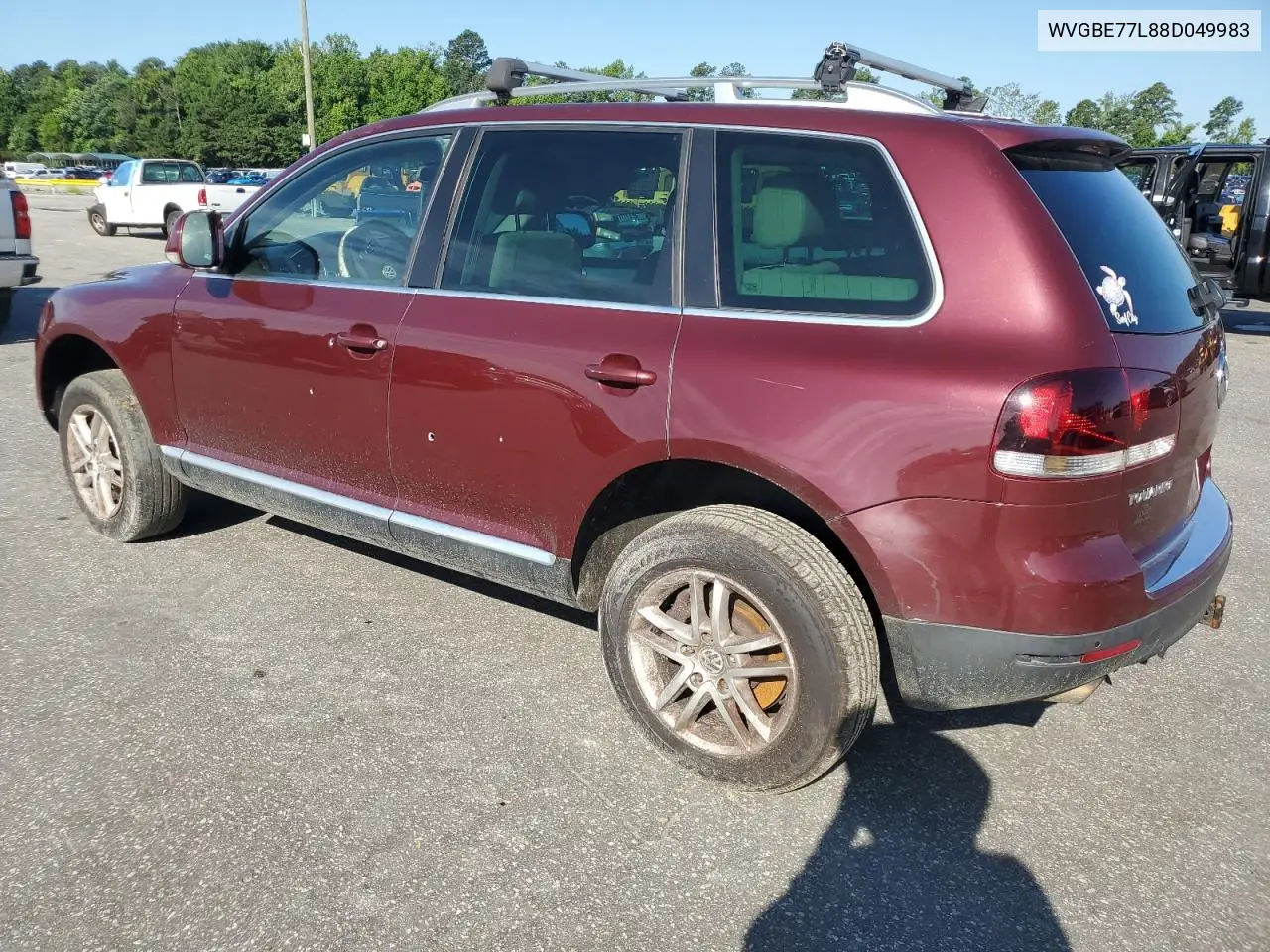 2008 Volkswagen Touareg 2 V6 VIN: WVGBE77L88D049983 Lot: 61398125
