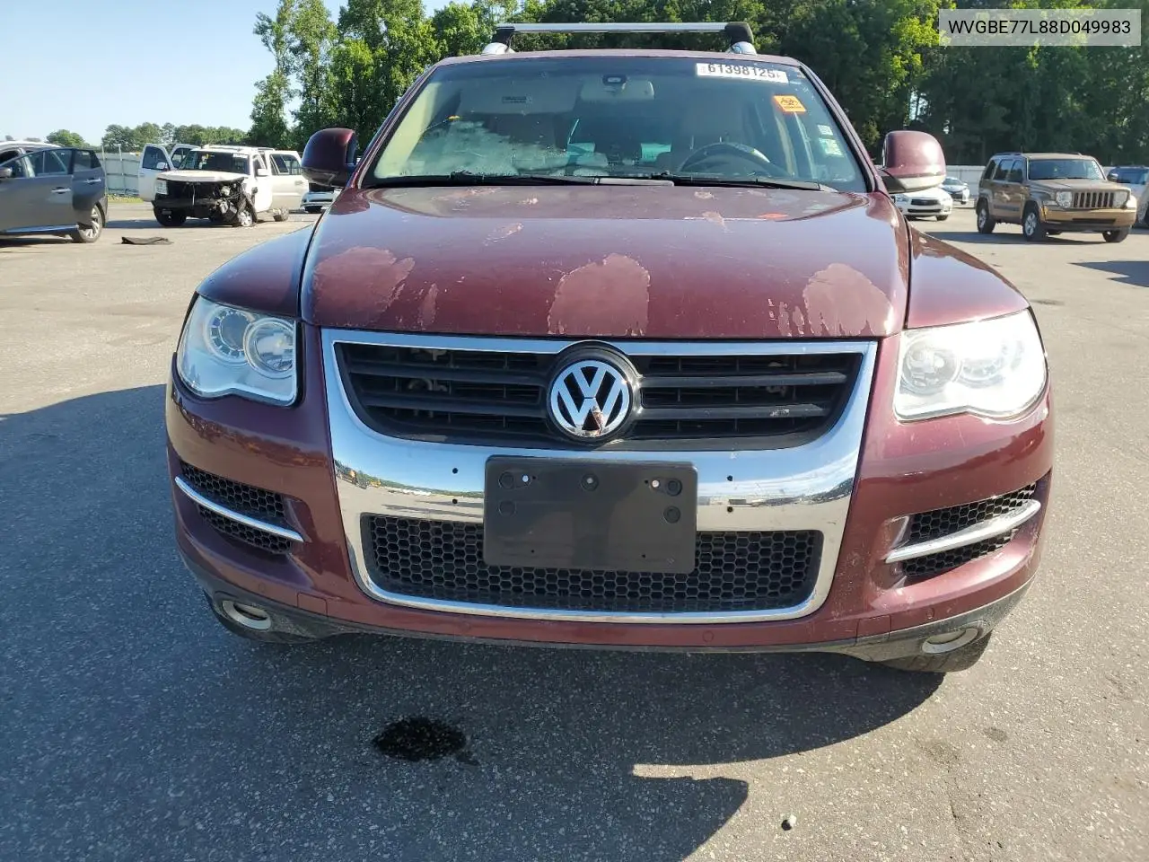 2008 Volkswagen Touareg 2 V6 VIN: WVGBE77L88D049983 Lot: 61398125