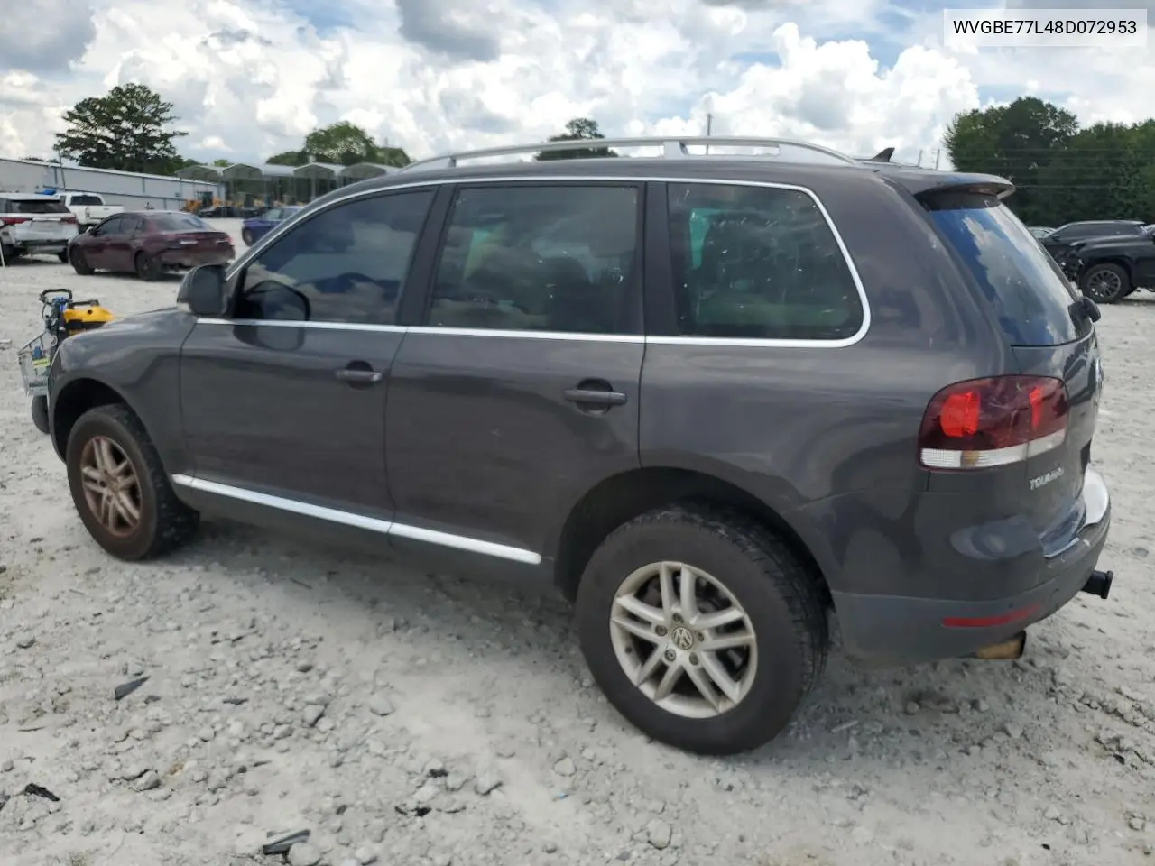 2008 Volkswagen Touareg 2 V6 VIN: WVGBE77L48D072953 Lot: 63320345