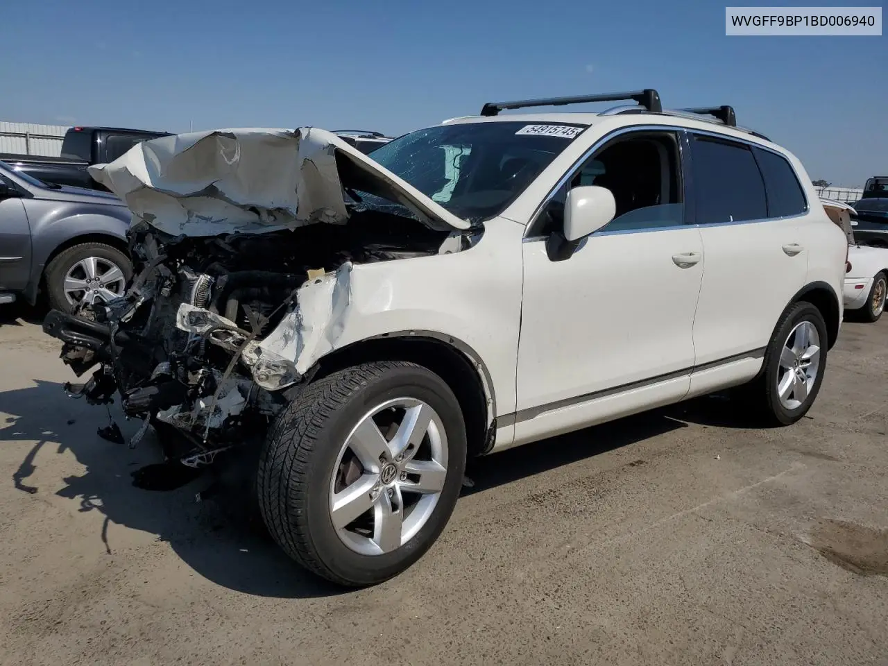2011 Volkswagen Touareg V6 VIN: WVGFF9BP1BD006940 Lot: 54915745