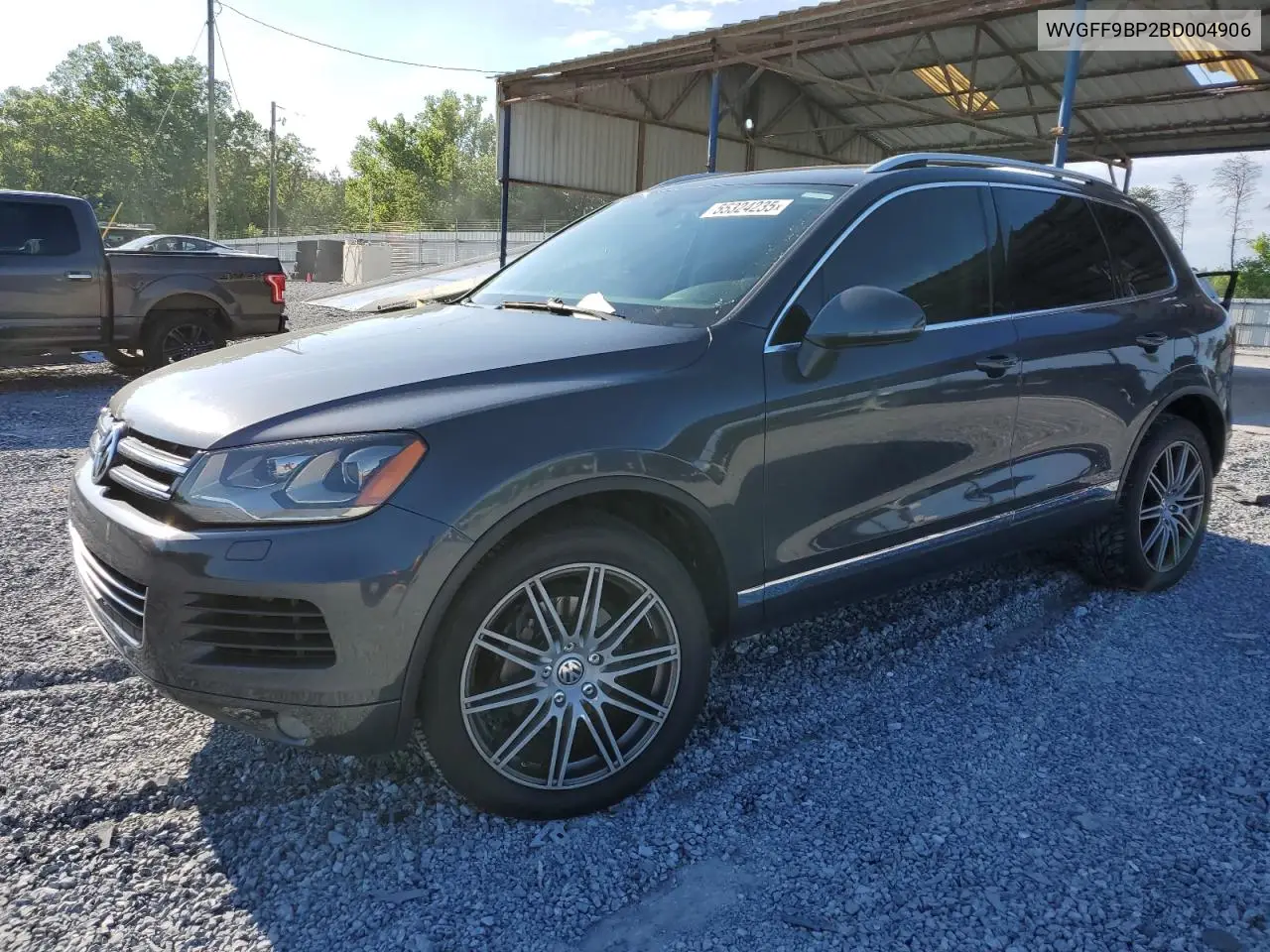2011 Volkswagen Touareg V6 VIN: WVGFF9BP2BD004906 Lot: 55324235