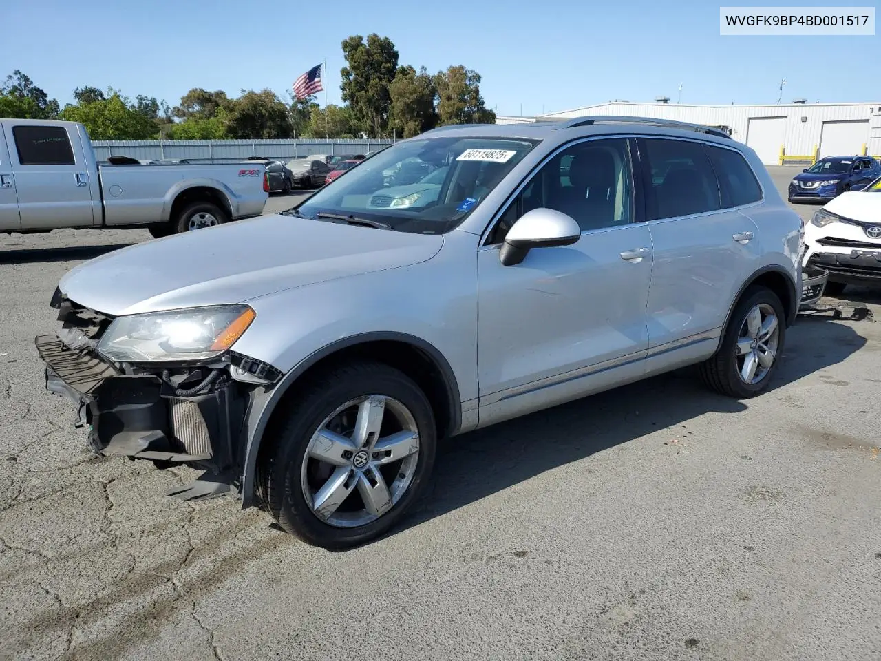 2011 Volkswagen Touareg V6 Tdi VIN: WVGFK9BP4BD001517 Lot: 60119825