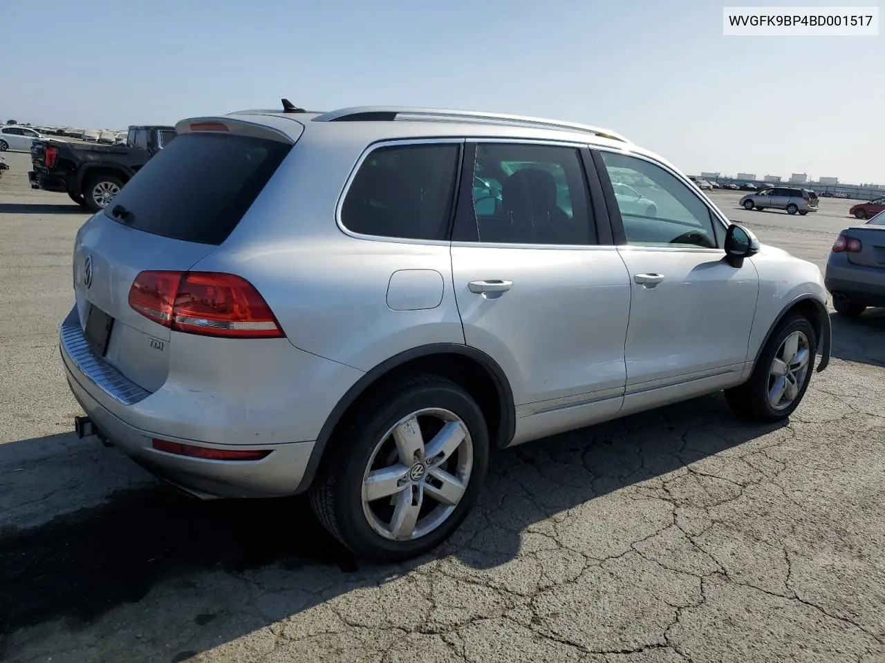 2011 Volkswagen Touareg V6 Tdi VIN: WVGFK9BP4BD001517 Lot: 60119825