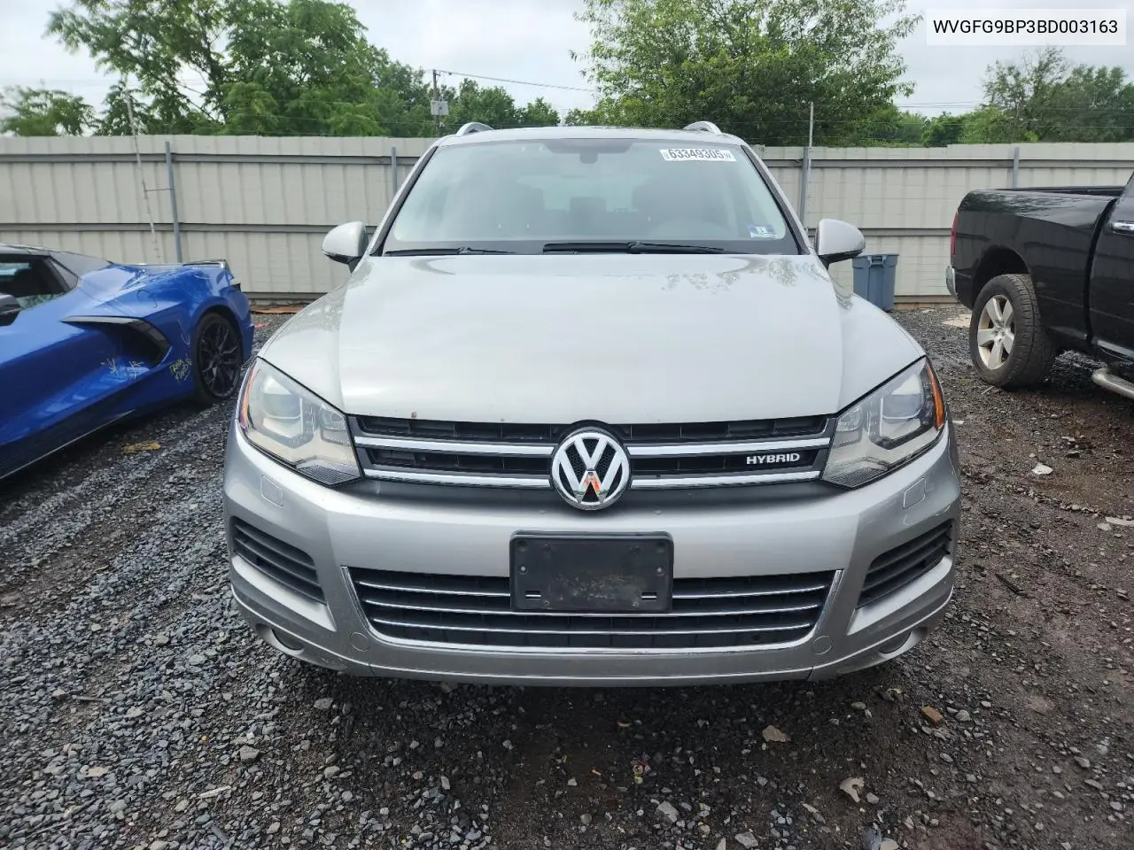 2011 Volkswagen Touareg Hybrid VIN: WVGFG9BP3BD003163 Lot: 63349305