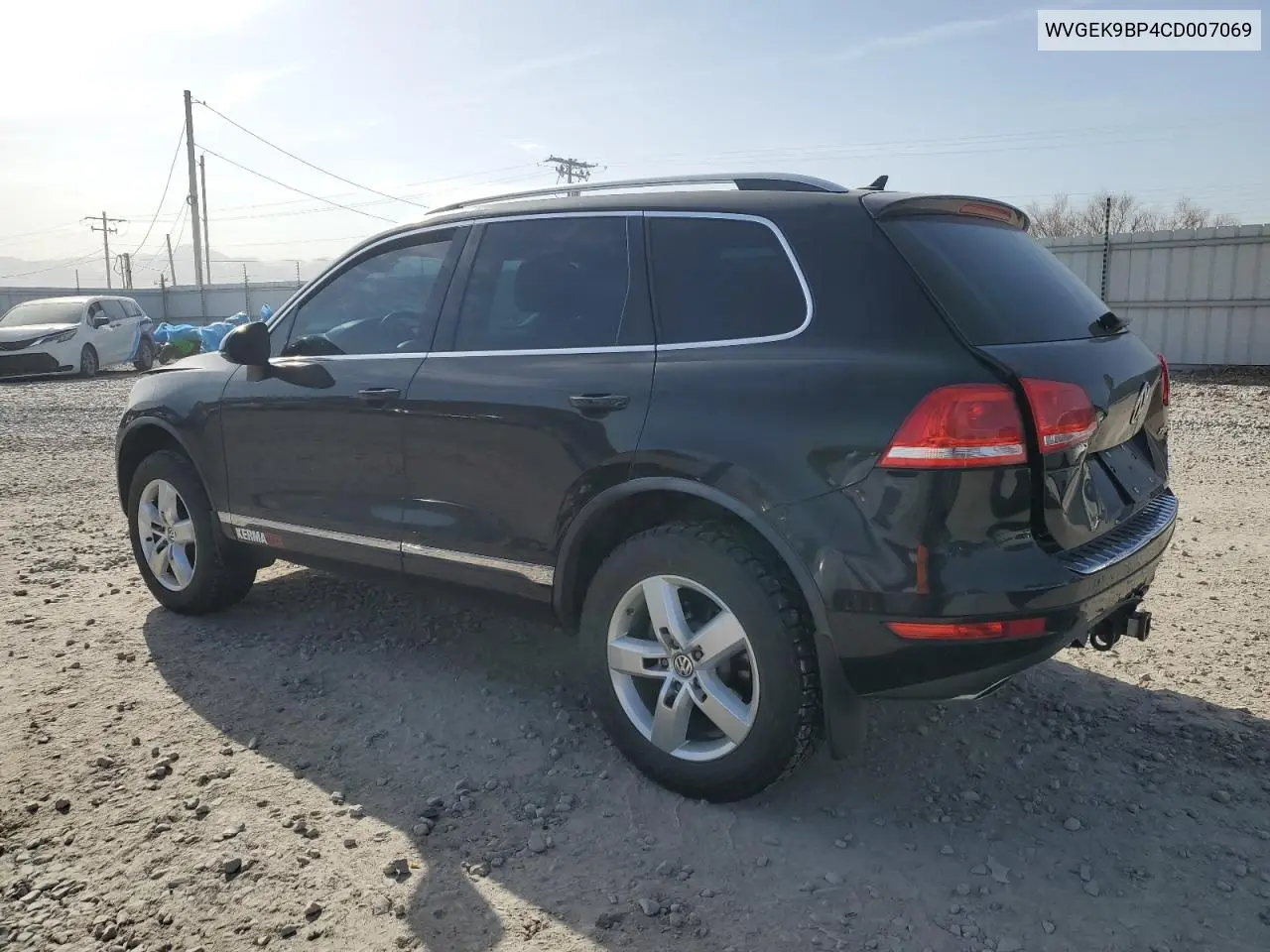 2012 Volkswagen Touareg V6 Tdi VIN: WVGEK9BP4CD007069 Lot: 52427165