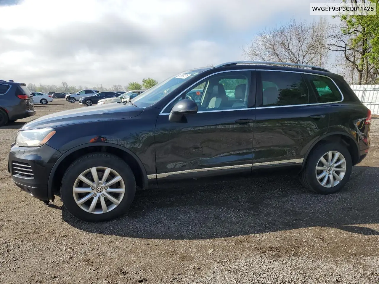 2012 Volkswagen Touareg V6 VIN: WVGEF9BP3CD011425 Lot: 53654315