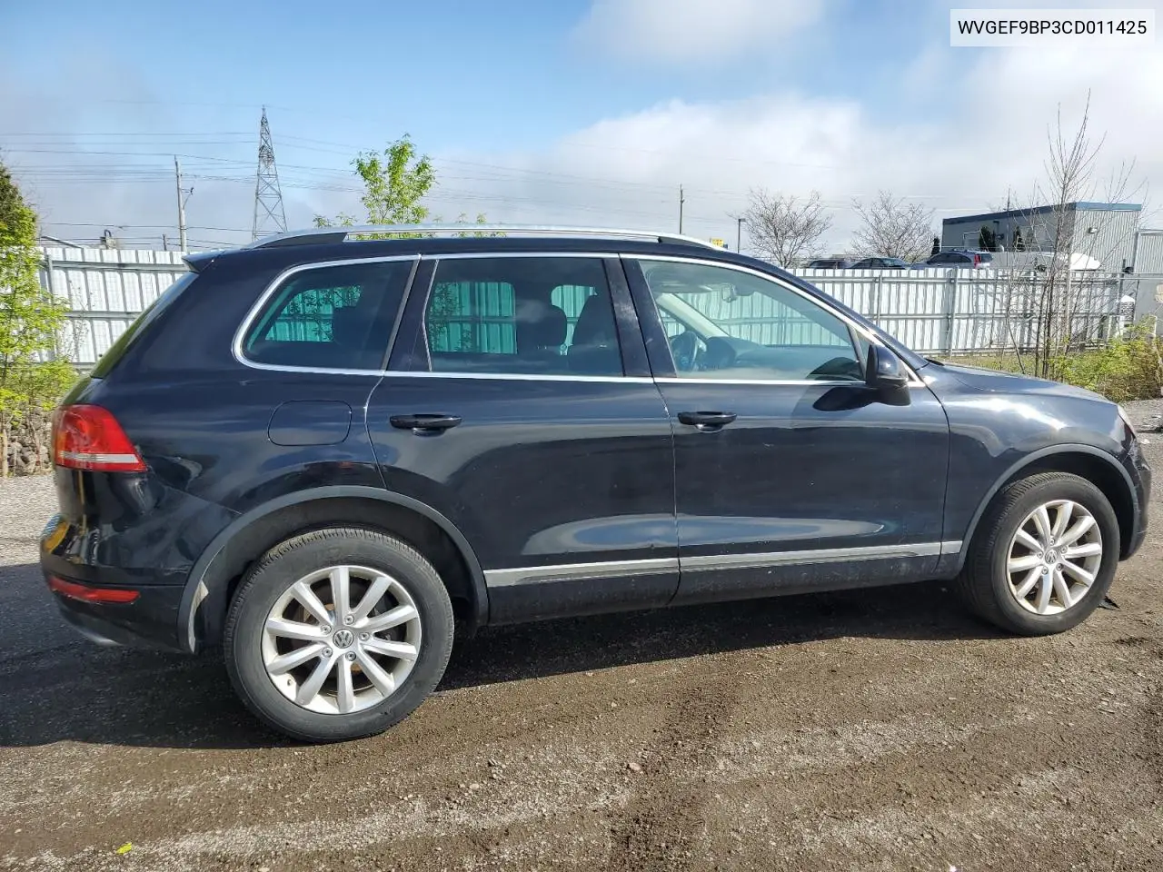 2012 Volkswagen Touareg V6 VIN: WVGEF9BP3CD011425 Lot: 53654315