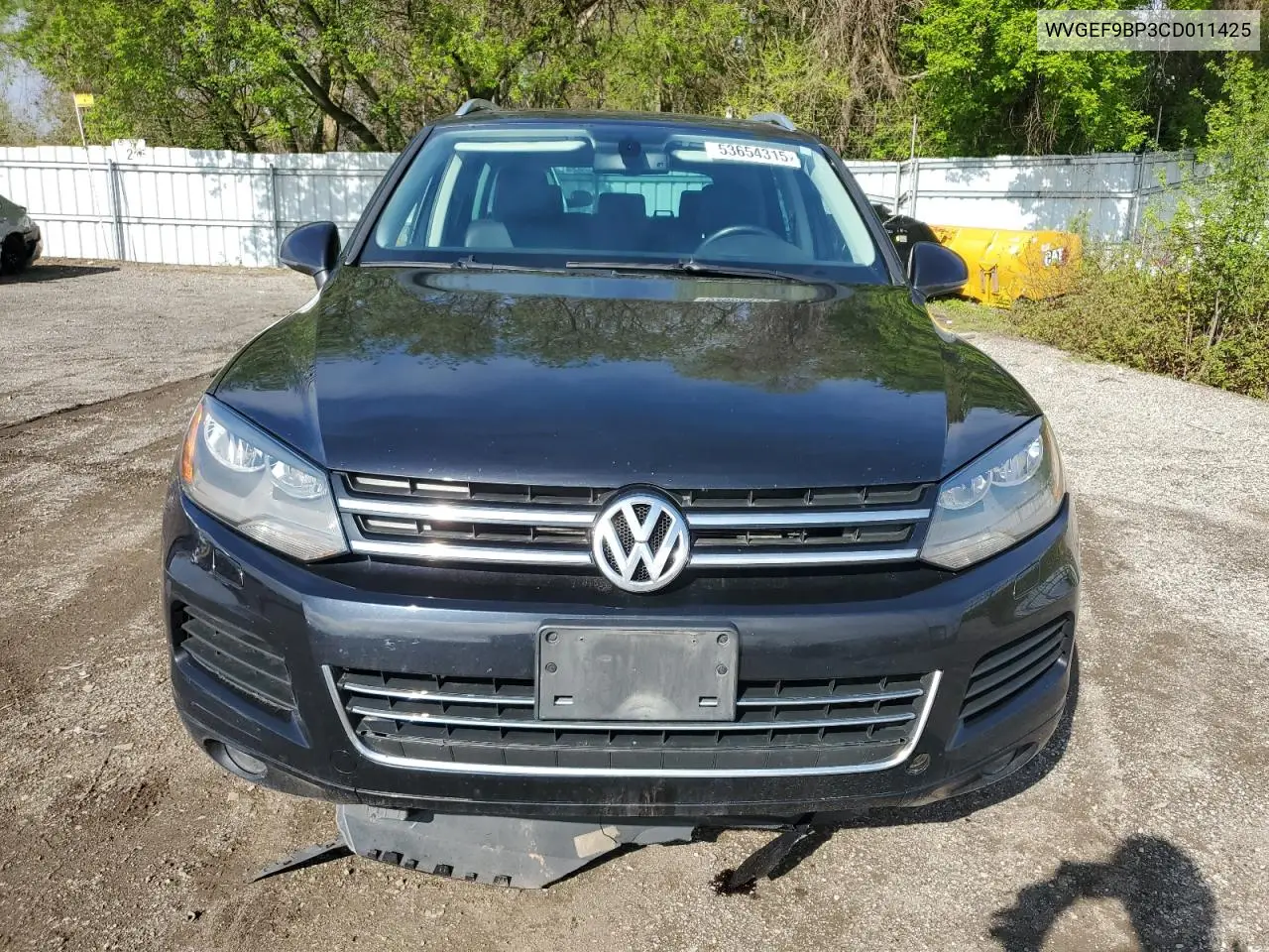 2012 Volkswagen Touareg V6 VIN: WVGEF9BP3CD011425 Lot: 53654315