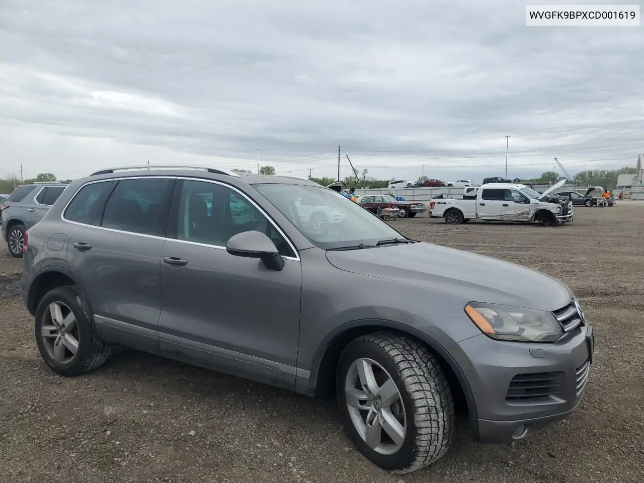 2012 Volkswagen Touareg V6 Tdi VIN: WVGFK9BPXCD001619 Lot: 55078535