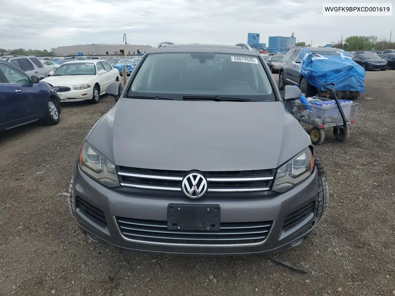 2012 Volkswagen Touareg V6 Tdi VIN: WVGFK9BPXCD001619 Lot: 55078535