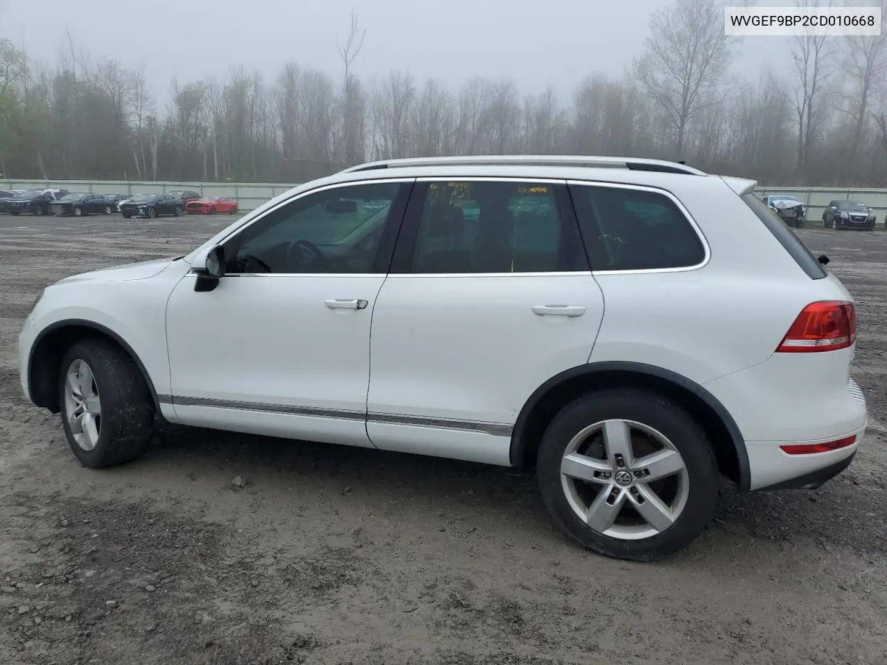 2012 Volkswagen Touareg V6 VIN: WVGEF9BP2CD010668 Lot: 55306485
