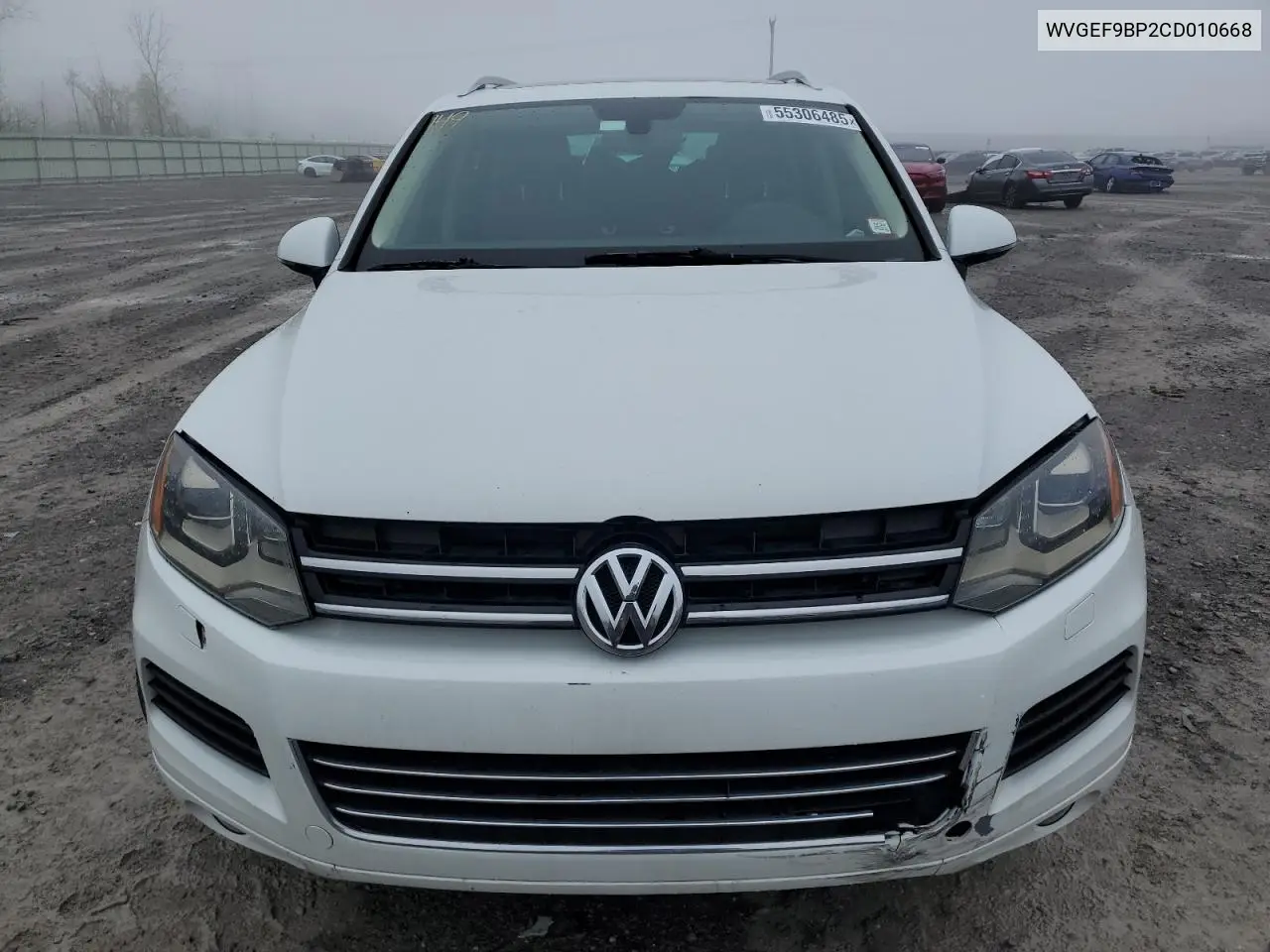 2012 Volkswagen Touareg V6 VIN: WVGEF9BP2CD010668 Lot: 55306485