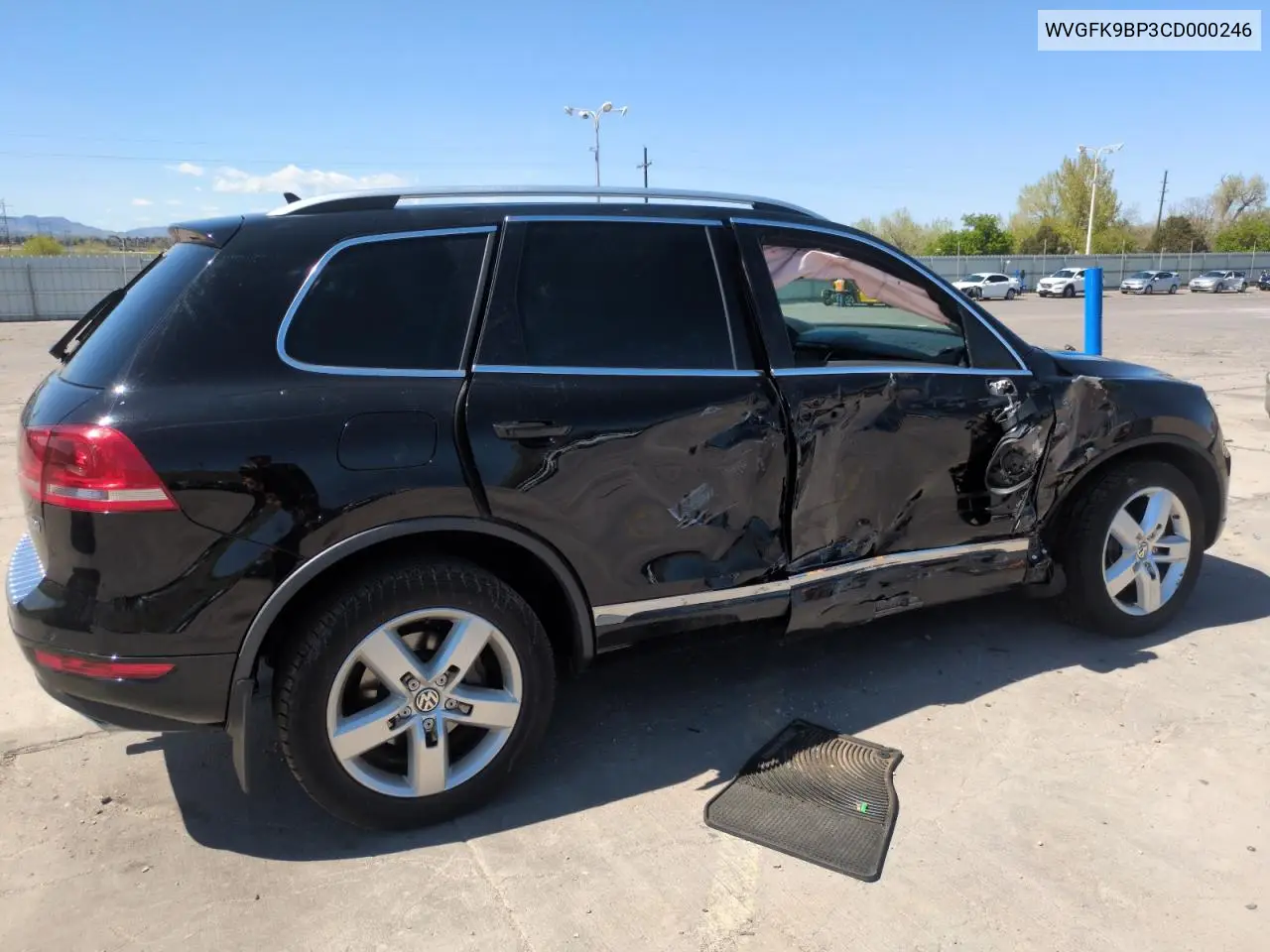 2012 Volkswagen Touareg V6 Tdi VIN: WVGFK9BP3CD000246 Lot: 55702485
