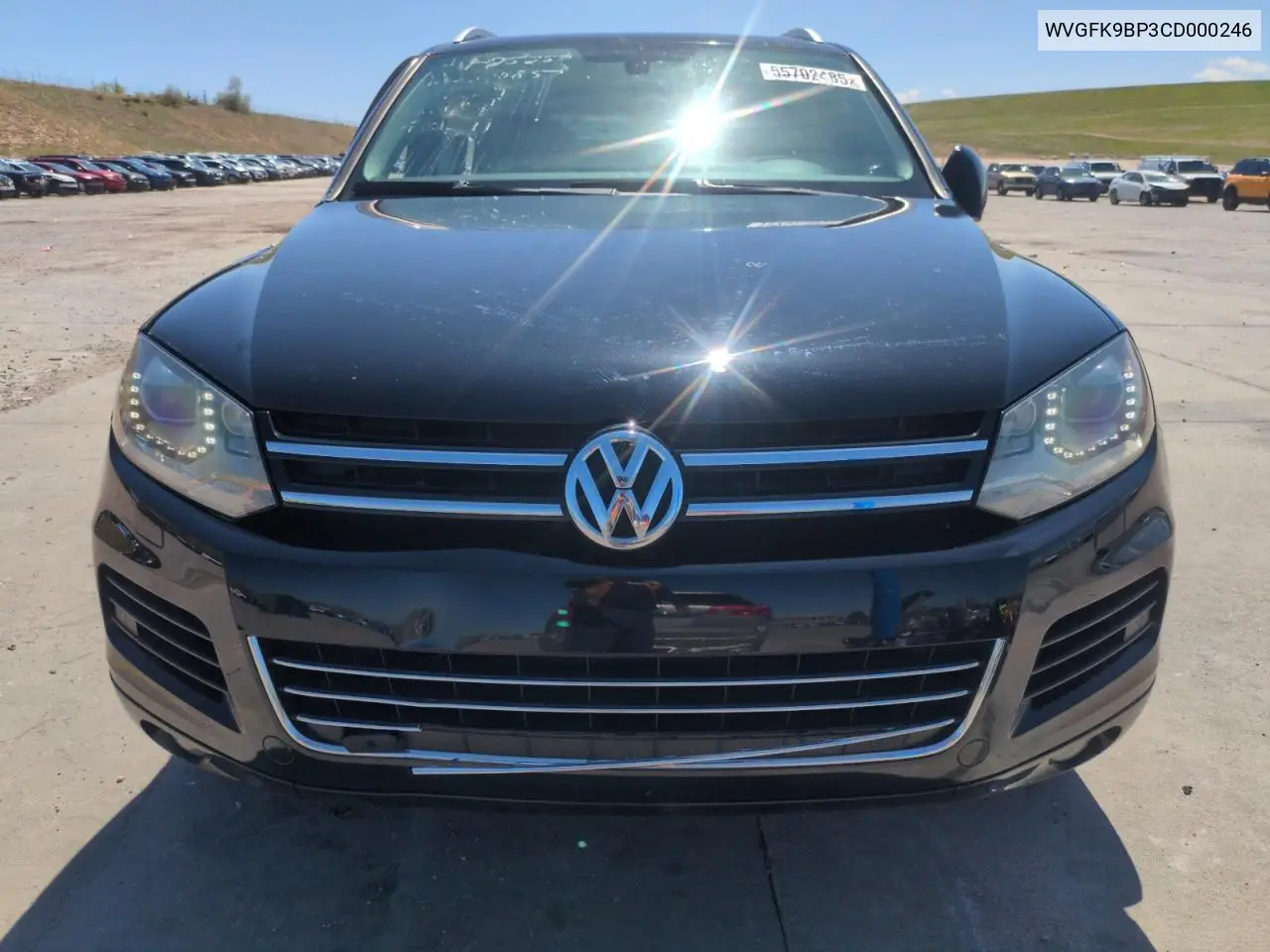 2012 Volkswagen Touareg V6 Tdi VIN: WVGFK9BP3CD000246 Lot: 55702485