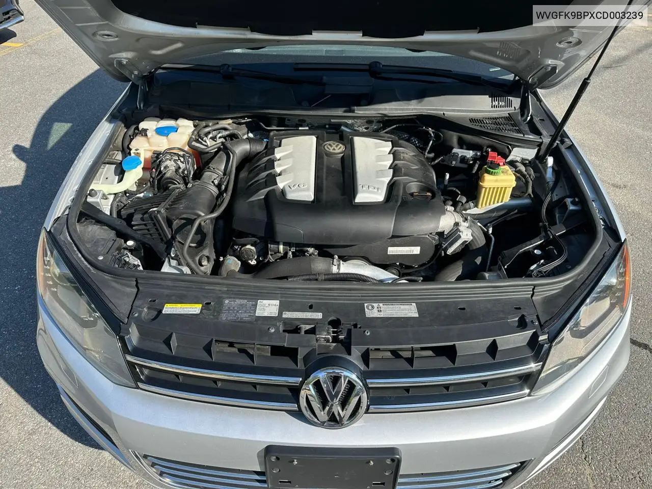 2012 Volkswagen Touareg V6 Tdi VIN: WVGFK9BPXCD003239 Lot: 56833125
