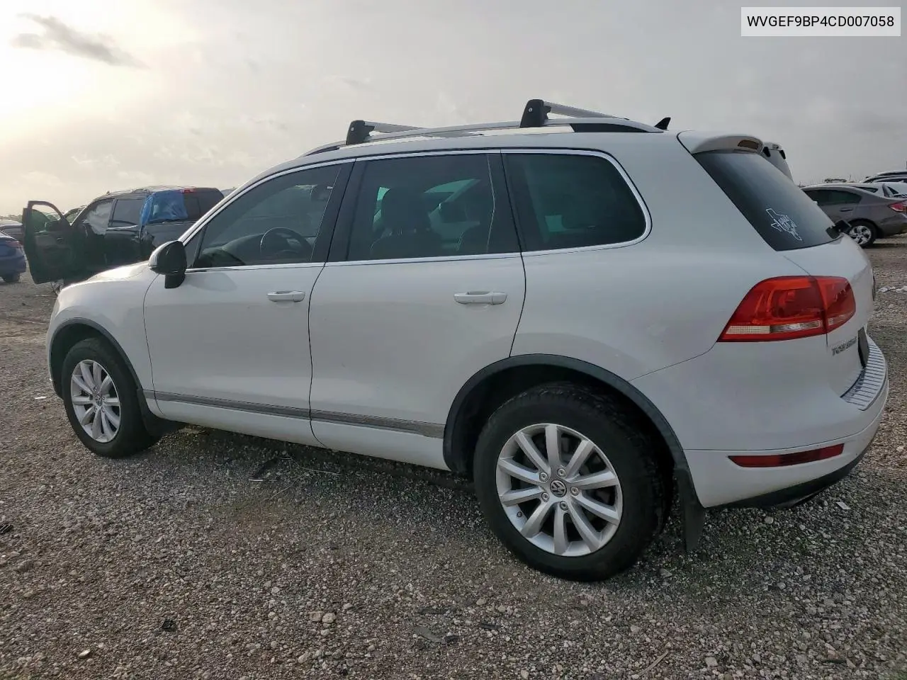 2012 Volkswagen Touareg V6 VIN: WVGEF9BP4CD007058 Lot: 56971745