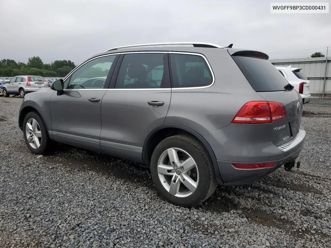 2012 Volkswagen Touareg V6 VIN: WVGFF9BP3CD000431 Lot: 60909415