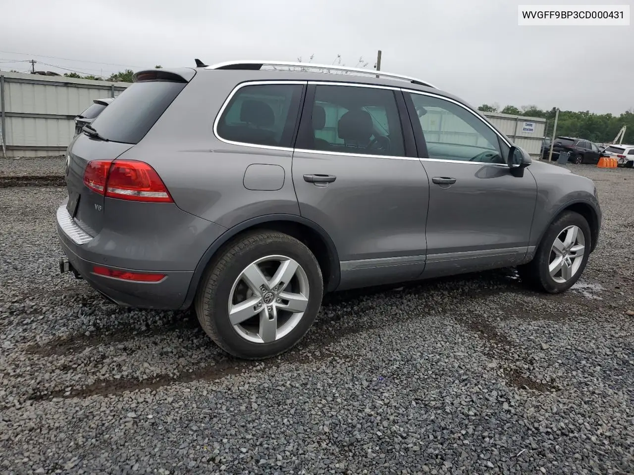 2012 Volkswagen Touareg V6 VIN: WVGFF9BP3CD000431 Lot: 60909415